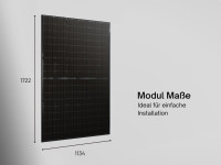 Jolywood PV-Modul 440 Wp Bifacial Glas Glas JW-HD108N 440W Schwarz Solarpanel